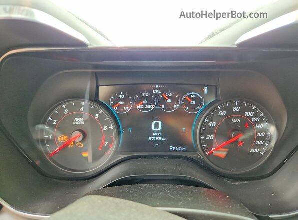 1G1FF1R76J0106798 2018 CHEVROLET CAMARO Blue Instrument cluster view