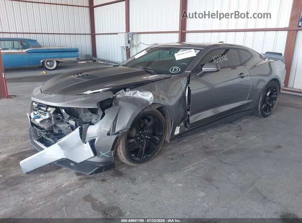 1G1FF1R77M0138017 2021 CHEVROLET CAMARO Gray Առջևի ձախ երեք քառորդ տեսարան