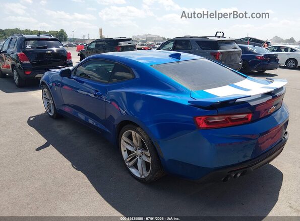 1G1FF1R79J0141643 2018 CHEVROLET CAMARO Blue Trasero izquierdo
