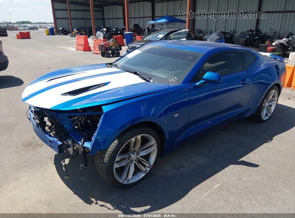 1G1FF1R79J0141643 2018 CHEVROLET CAMARO Blue Vista tres cuartos delantera izquierda