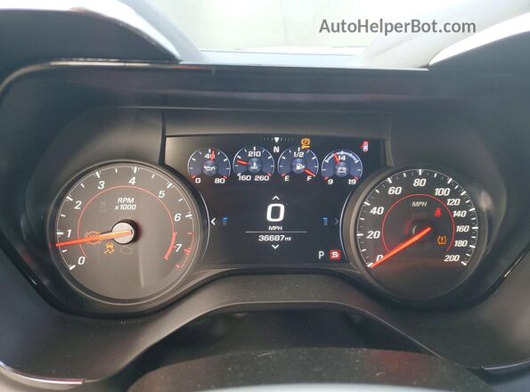 1G1FF1R7XP0103251 2023 CHEVROLET CAMARO Charcoal Widok zestawu wskaźników