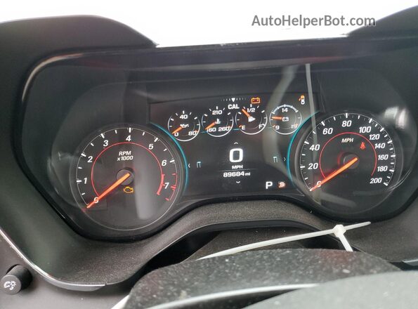 1G1FF3D73H0212638 2017 CHEVROLET CAMARO Charcoal Вид щитка приладів