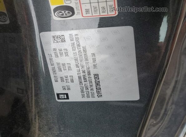1G1FF3D73H0212638 2017 CHEVROLET CAMARO Charcoal Вид підкапотного простору