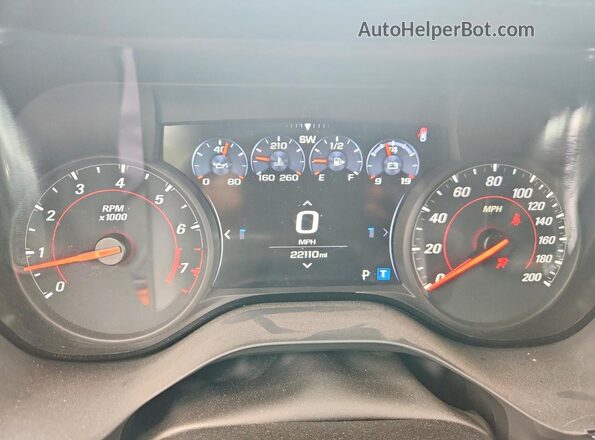 1G1FF3D77P0159490 2023 CHEVROLET CAMARO Gray Instrument cluster view