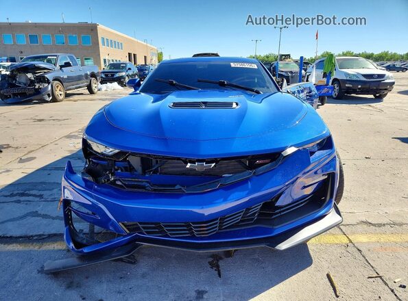 1G1FH1R74M0100304 2021 CHEVROLET CAMARO Blue Widok z przodu