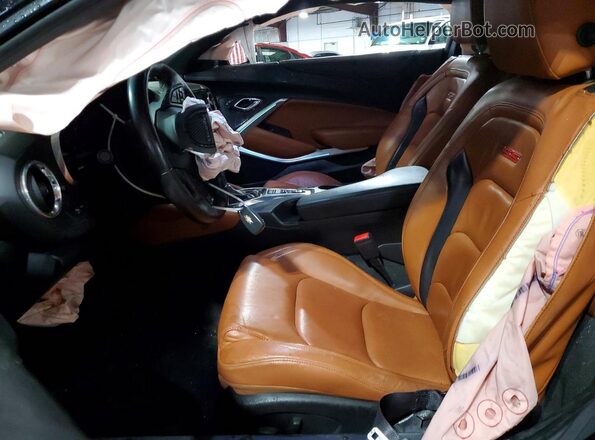 1G1FH1R77G0132071 2016 CHEVROLET CAMARO Черный Вид салона спереди