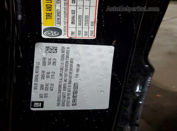 1G1FH1R77G0132071 2016 CHEVROLET CAMARO Черный Вид подкапотного пространства