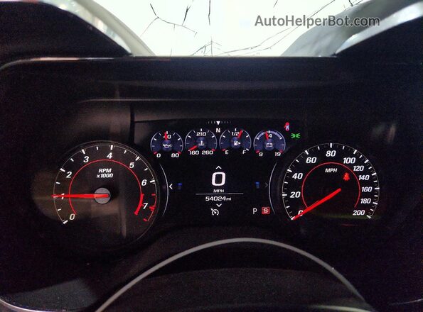 1G1FH1R7XM0128690 2021 CHEVROLET CAMARO White Vista del cuadro de instrumentos