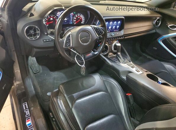 1G1FH3D70P0155369 2023 CHEVROLET CAMARO Gray Вид панелі приладів