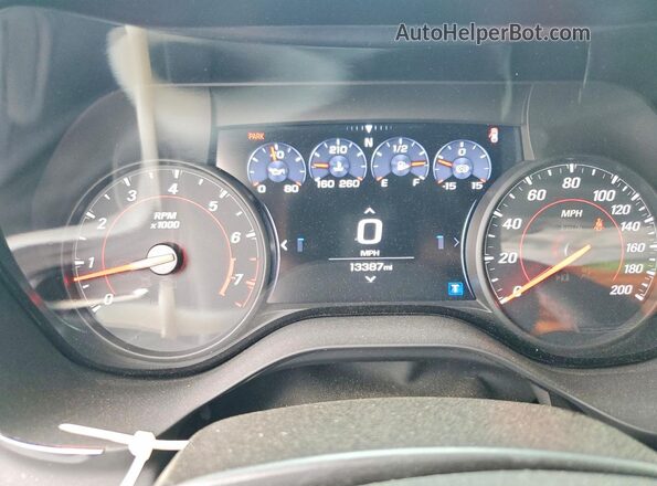 1G1FJ1R66M0140248 2021 CHEVROLET CAMARO Blue Instrument cluster view