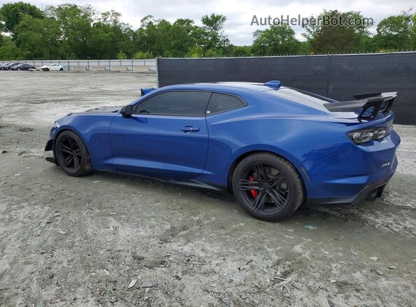 1G1FJ1R66M0140248 2021 CHEVROLET CAMARO Blue Rear left