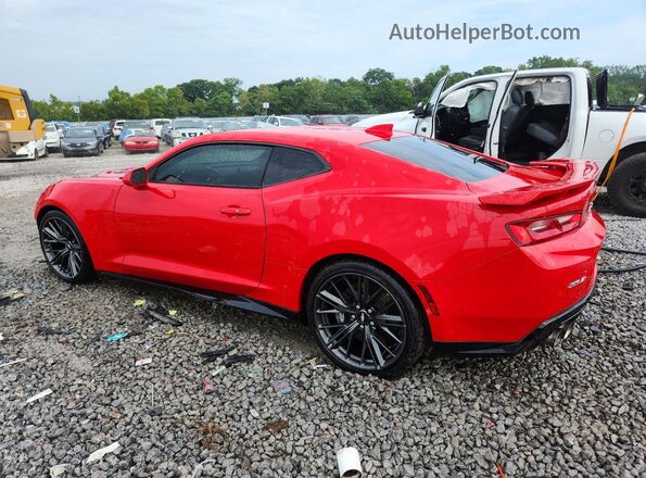 1G1FK1R61J0107490 2018 CHEVROLET CAMARO Red Trasero izquierdo