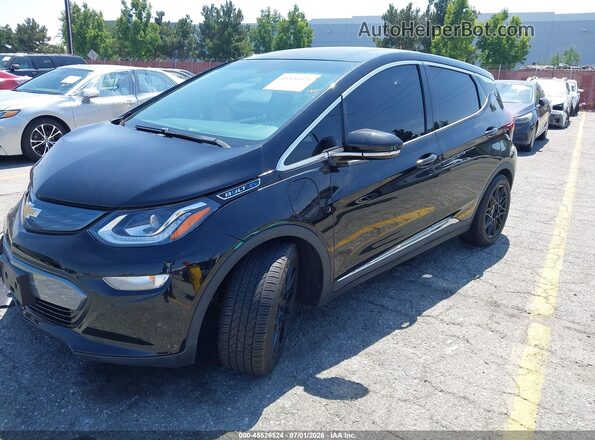 1G1FW6S00J4139430 2018 CHEVROLET BOLT Black წინა მარცხენა ხედი სამი მეოთხედიდან