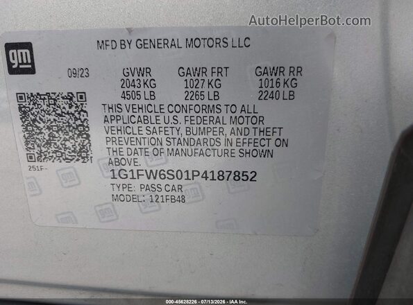 1G1FW6S01P4187852 2023 CHEVROLET BOLT Champagne Вид подкапотного пространства
