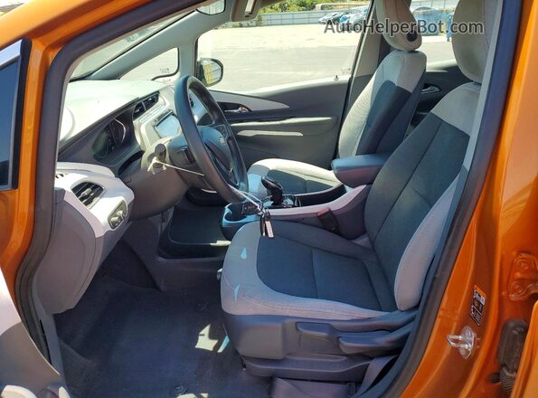1G1FW6S02H4128293 2017 CHEVROLET BOLT Orange წინა სალონის ხედი