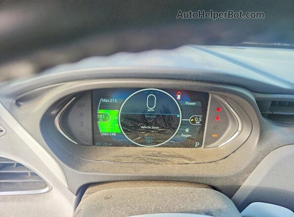 1G1FW6S07H4132226 2017 CHEVROLET BOLT Red Вид щитка приладів