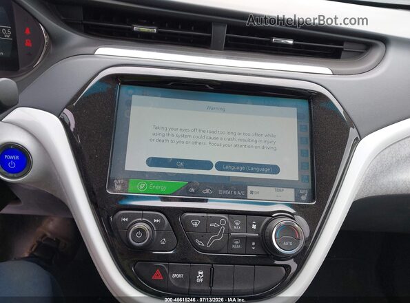 1G1FW6S07H4182270 2017 CHEVROLET BOLT Серый 