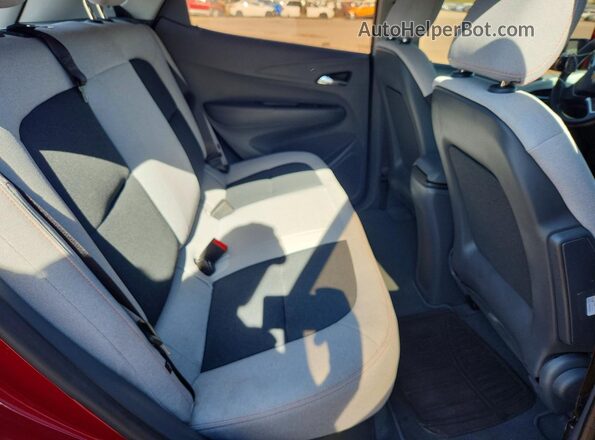 1G1FW6S07L4149990 2020 CHEVROLET BOLT Red Rear seats view