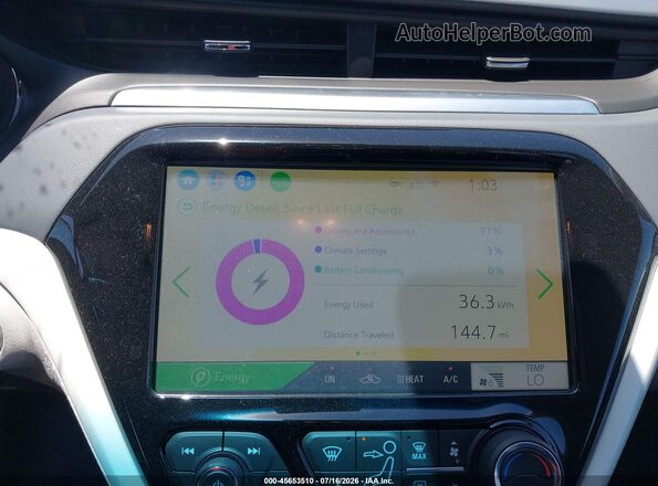 1G1FW6S08K4134963 2019 CHEVROLET BOLT White 