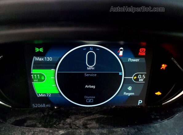 1G1FW6S09H4188538 2017 CHEVROLET BOLT Blue Instrument cluster view