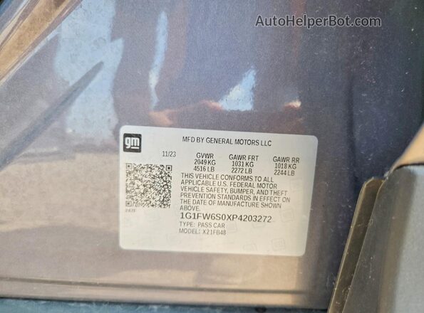 1G1FW6S0XP4203272 2023 CHEVROLET BOLT Gray ძრავის განყოფილების ხედი