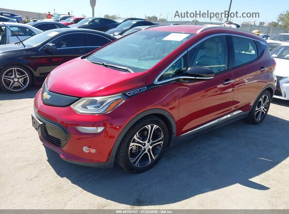 1G1FX6S00H4146093 2017 CHEVROLET BOLT Red Передня ліва чверть