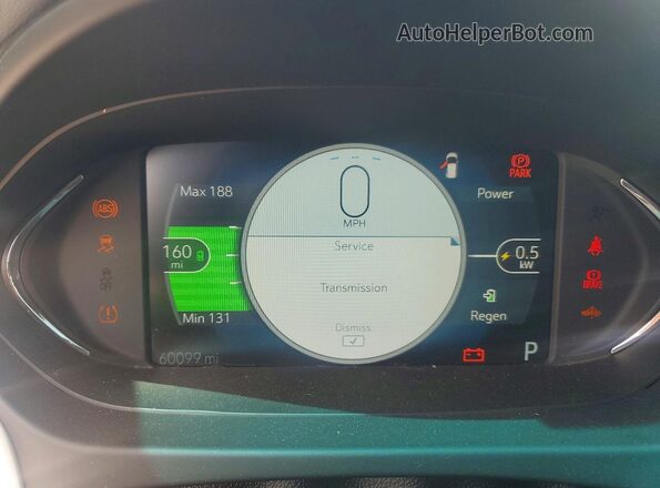 1G1FX6S01H4183234 2017 CHEVROLET BOLT Orange Instrument cluster view