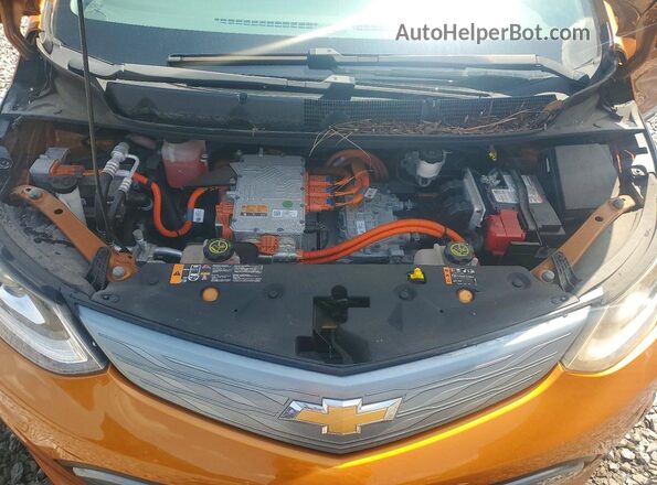 1G1FX6S01H4183234 2017 CHEVROLET BOLT Orange Rear interior view
