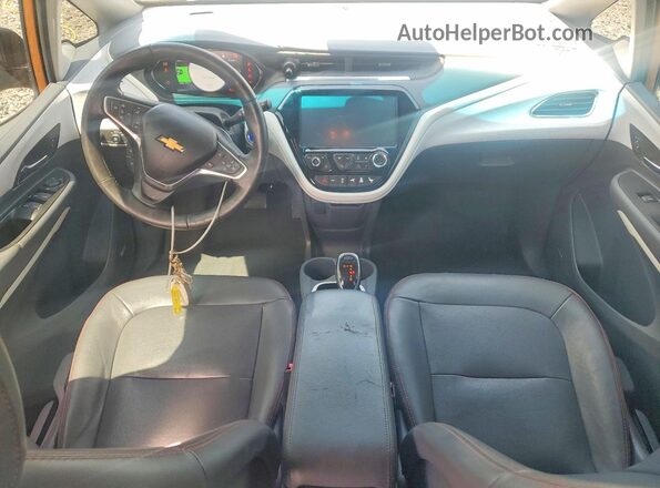 1G1FX6S01H4183234 2017 CHEVROLET BOLT Orange Dashboard view