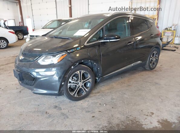1G1FX6S04H4153502 2017 CHEVROLET BOLT Gray წინა მარცხენა ხედი სამი მეოთხედიდან