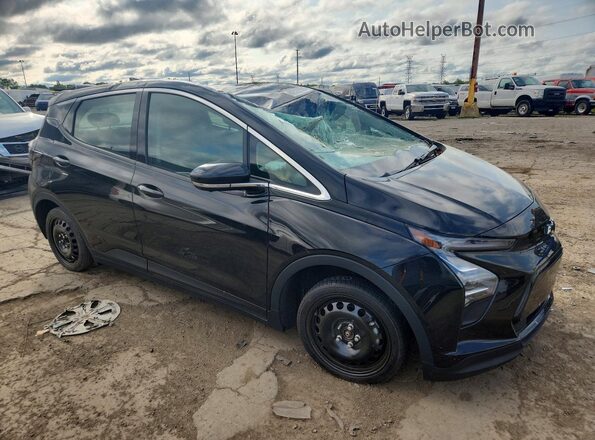 1G1FX6S04P4143289 2023 CHEVROLET BOLT Черный Передняя правая четверть