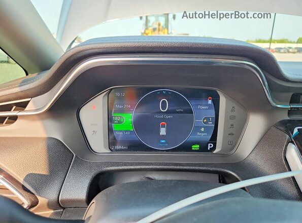 1G1FX6S04P4202454 2023 CHEVROLET BOLT Charcoal Вид щитка приладів