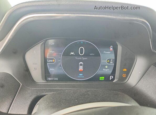 1G1FX6S07P4143674 2023 CHEVROLET BOLT White Вид щитка приладів