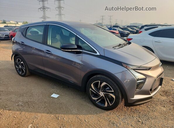 1G1FX6S09P4201963 2023 CHEVROLET BOLT Серый Передняя правая четверть