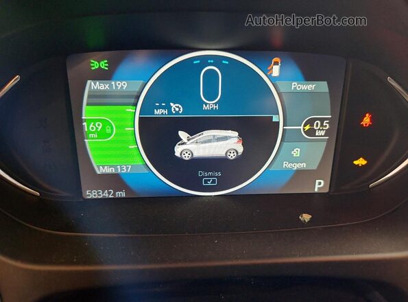 1G1FX6S0XH4167789 2017 CHEVROLET BOLT Черный Вид щитка приборов