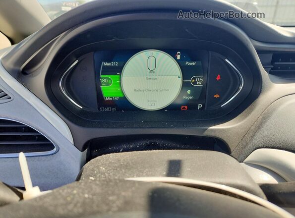 1G1FY6S07K4136875 2019 CHEVROLET BOLT Red Սարքավորումների վահանակի տեսք
