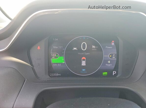 1G1FY6S08P4172906 2023 CHEVROLET BOLT White Вид щитка приладів