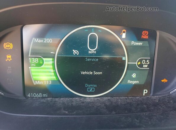 1G1FZ6S00L4126641 2020 CHEVROLET BOLT Gray ხელსაწყოთა პანელის ხედი