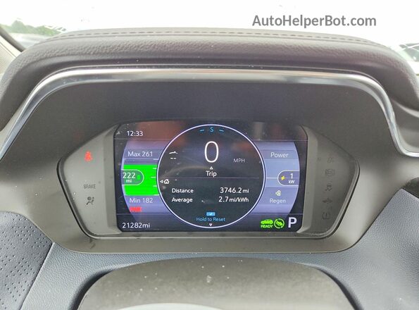 1G1FZ6S00P4205877 2023 CHEVROLET BOLT Black Instrument cluster view