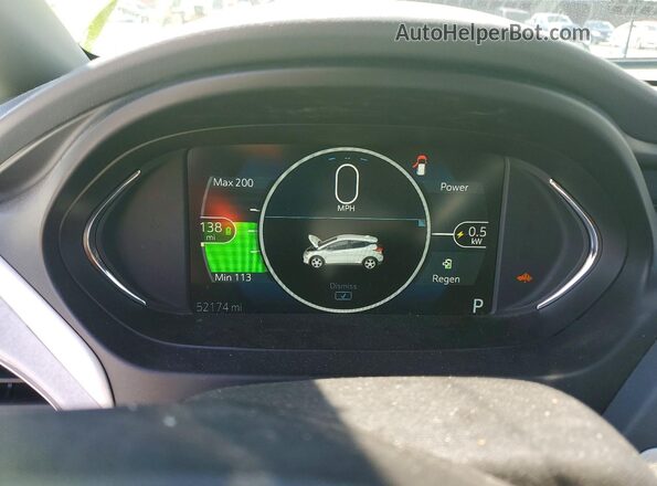 1G1FZ6S03K4101800 2019 CHEVROLET BOLT Green ხელსაწყოთა პანელის ხედი