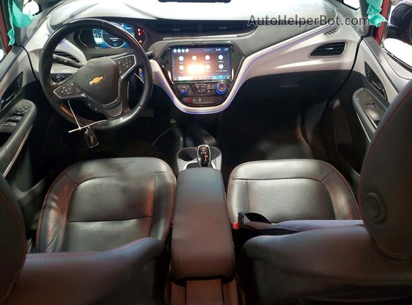 1G1FZ6S05M4110758 2021 CHEVROLET BOLT Бордовый Вид панели приборов