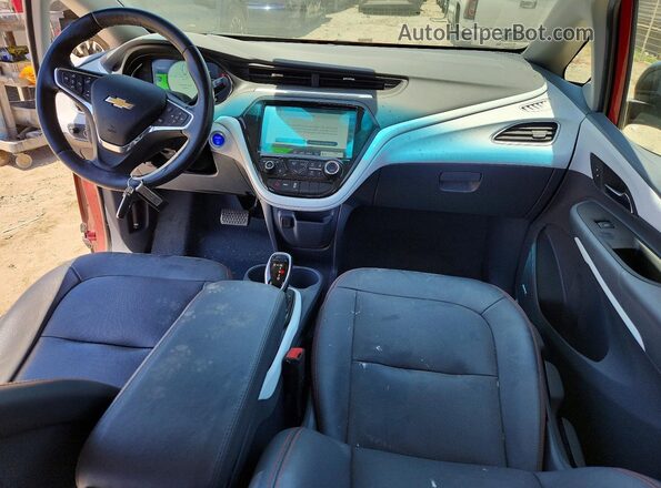 1G1FZ6S05M4114597 2021 CHEVROLET BOLT Red Dashboard view