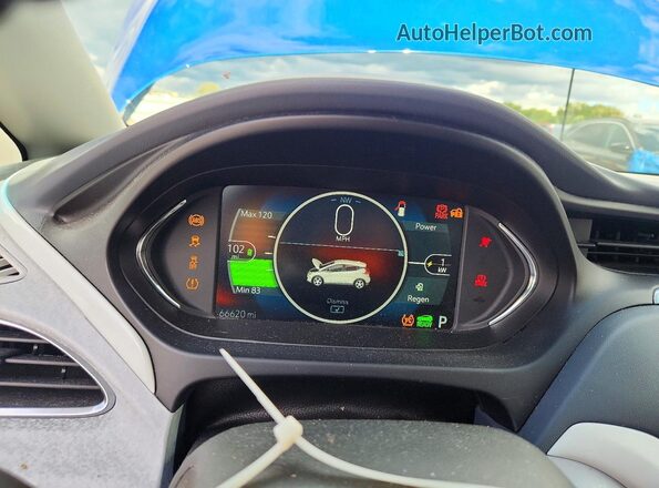 1G1FZ6S07K4101699 2019 CHEVROLET BOLT Blue Vista del cuadro de instrumentos