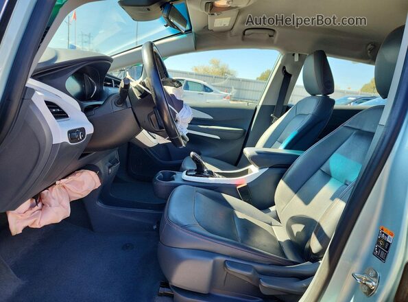 1G1FZ6S08K4139314 2019 CHEVROLET BOLT Бирюзовый Вид салона спереди