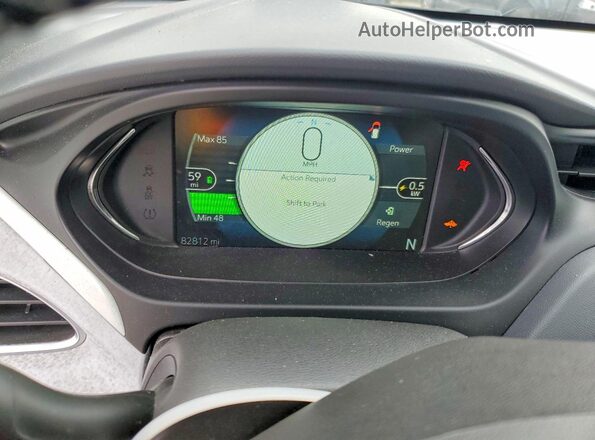 1G1FZ6S09L4143504 2020 CHEVROLET BOLT Gray Instrument cluster view