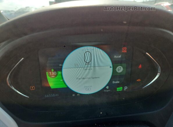 1G1FZ6S0XK4103091 2019 CHEVROLET BOLT White ხელსაწყოთა პანელის ხედი