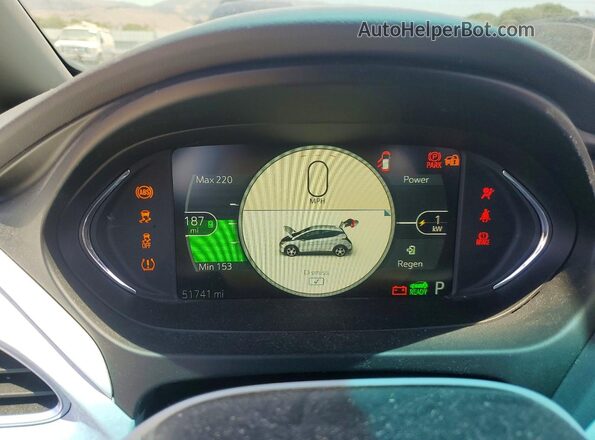 1G1FZ6S0XM4112974 2021 CHEVROLET BOLT Gray ხელსაწყოთა პანელის ხედი