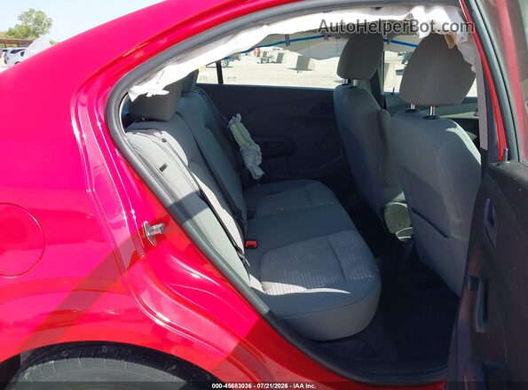 1G1JA5SH5G4102570 2016 CHEVROLET SONIC Red Вид наклейки з VIN-кодом