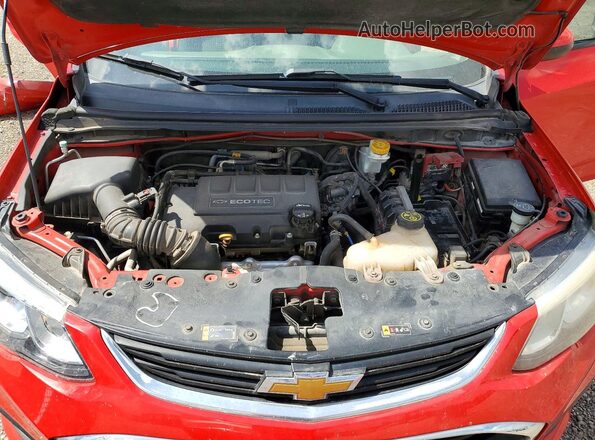 1G1JB5SB2L4142625 2020 CHEVROLET SONIC Красный Вид задней части салона