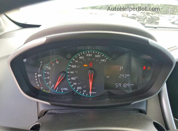 1G1JB5SB6L4105352 2020 CHEVROLET SONIC White Widok zestawu wskaźników